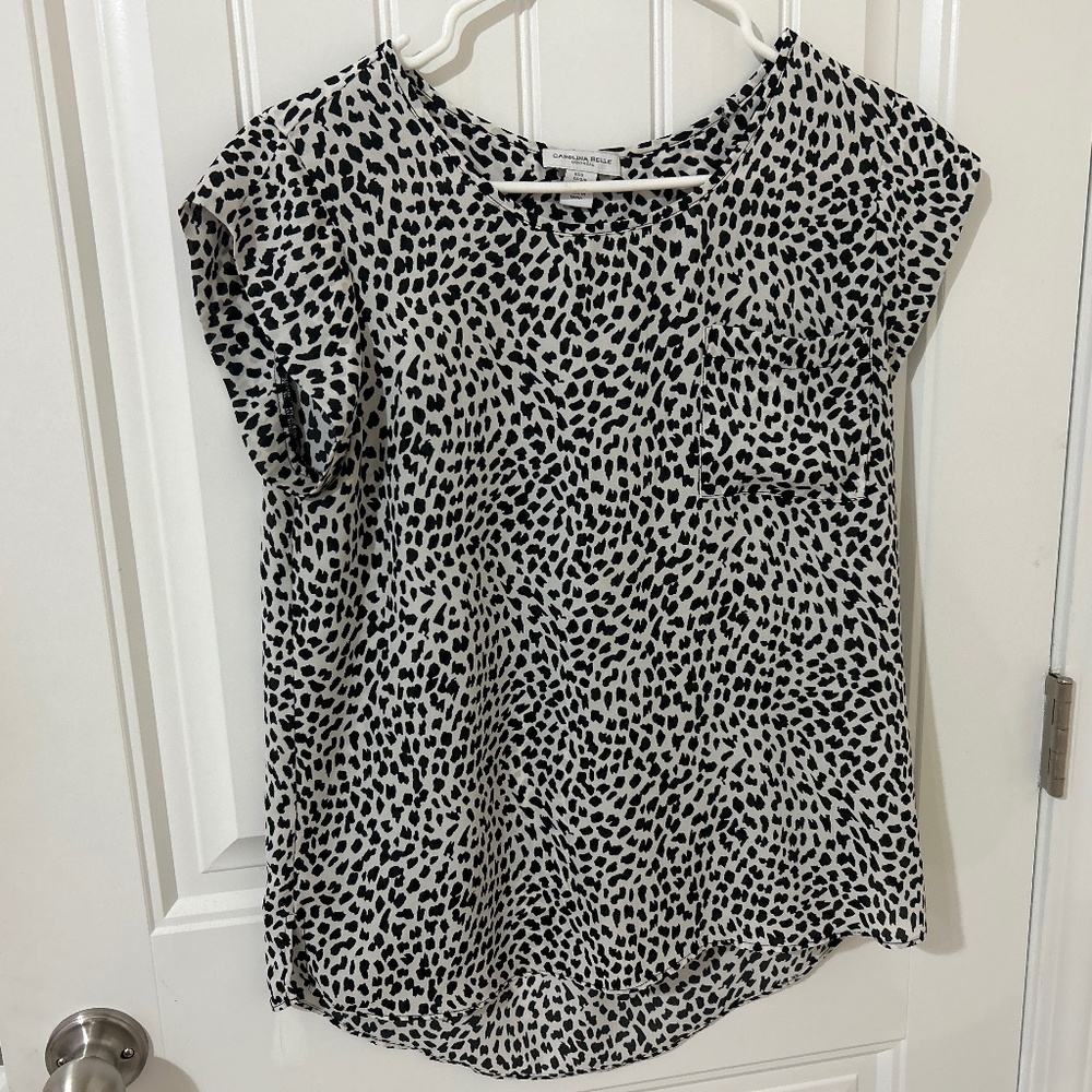 Cheetah print blouse